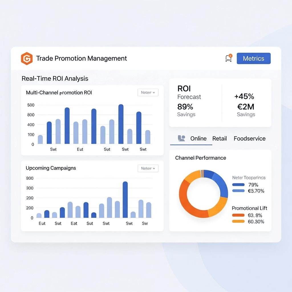 Trade Promotion Management Analytics Dashboard - Real-Time ROI Analysis